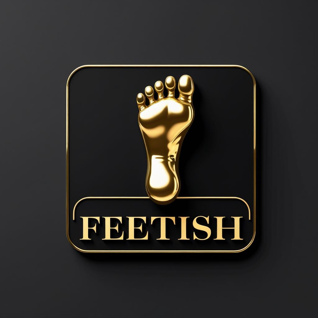 Feetish logo on gloss black